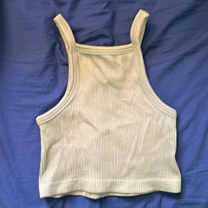 forever 21 halter tank (light olive green)
